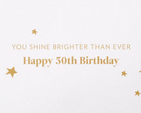 Sparklers 50th Birthday Card