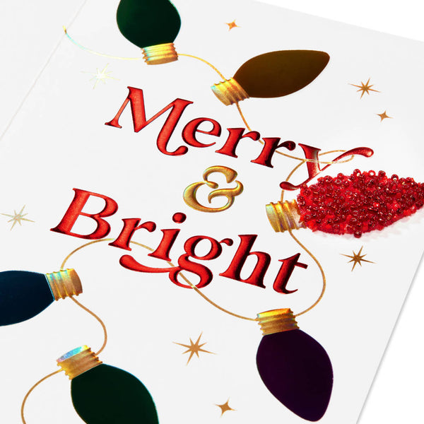 Handmade "Merry & Bright" Christmas Boxed Cards (Set of 8)
