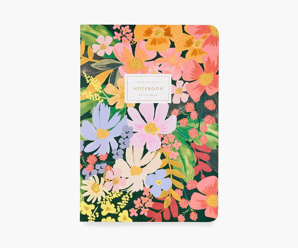 Marguerite Stitched Notebook (Set of 3)