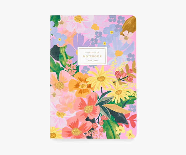 Marguerite Stitched Notebook (Set of 3)