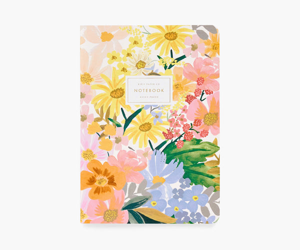 Marguerite Stitched Notebook (Set of 3)