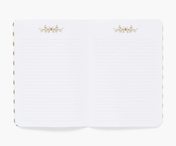 Marguerite Stitched Notebook (Set of 3)