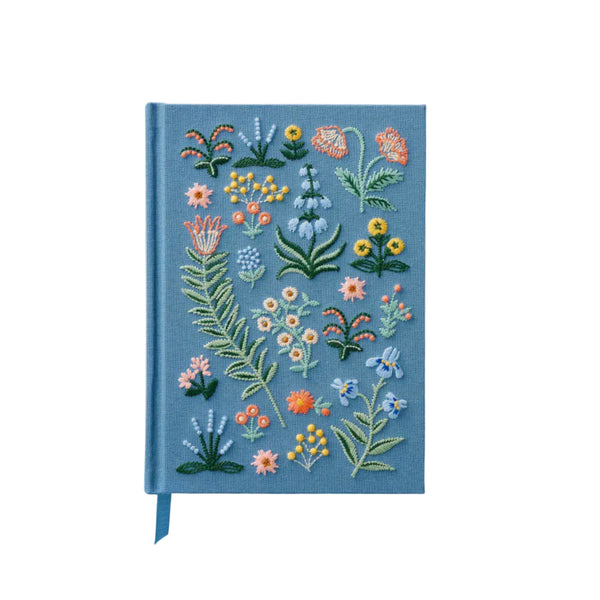 Menagerie Garden Ruled Embroidered Journal
