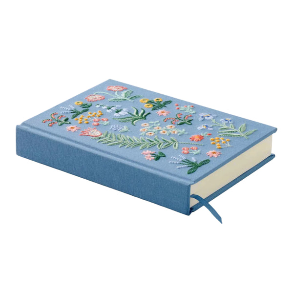 Menagerie Garden Ruled Embroidered Journal