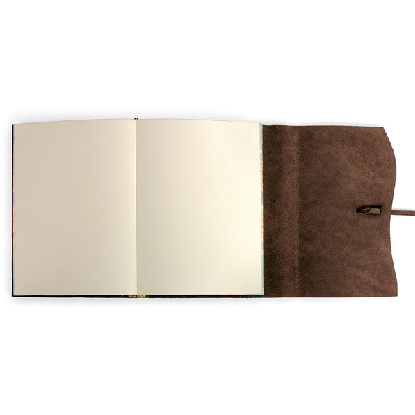 Handmade Italian Cioccolato Brown Unlined Leather Journal (Roma Lussa)