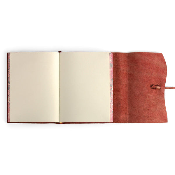 Handmade Italian Red Unlined Leather Journal (Roma Lussa)