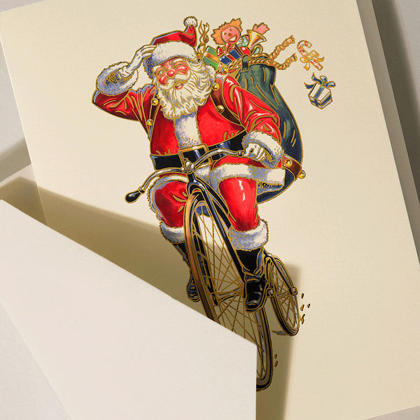 Foil Stamped Penny Farthing Christmas Boxed Notes (Set of 10)