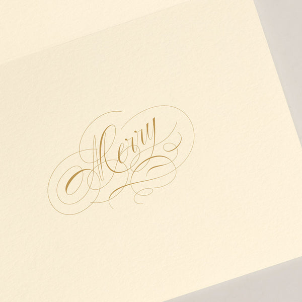 Hand Engraved Victorian Sleigh Ride Christmas Boxed Cards (Set of 10)