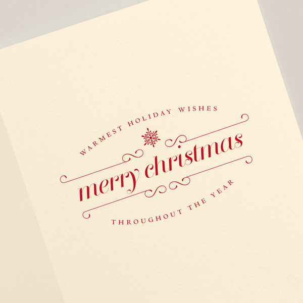 Hand Engraved Classic Santa With Letter Christmas Boxed Notes (Set of 10)