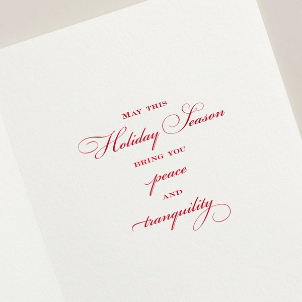 Blind Embossed Dove "Peace On Earth" Holiday Boxed Notes (Set of 10)