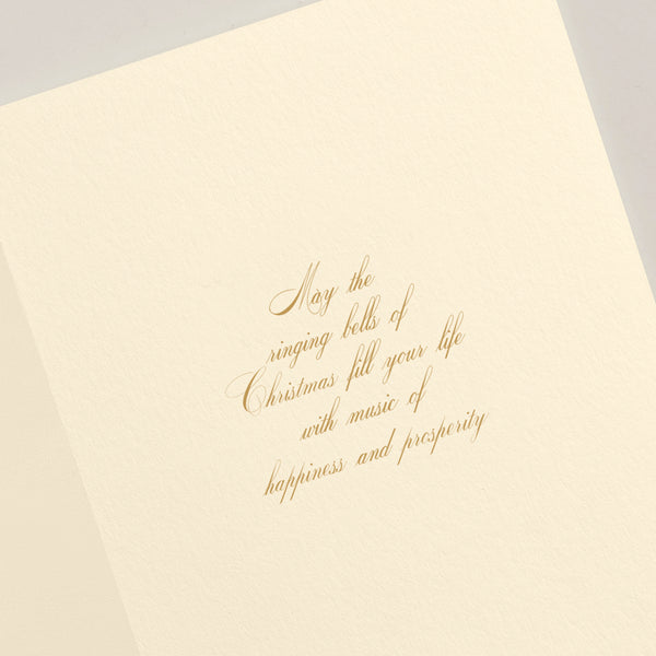 Hand Engraved Christmas Bells Christmas Boxed Notes (Set of 10)