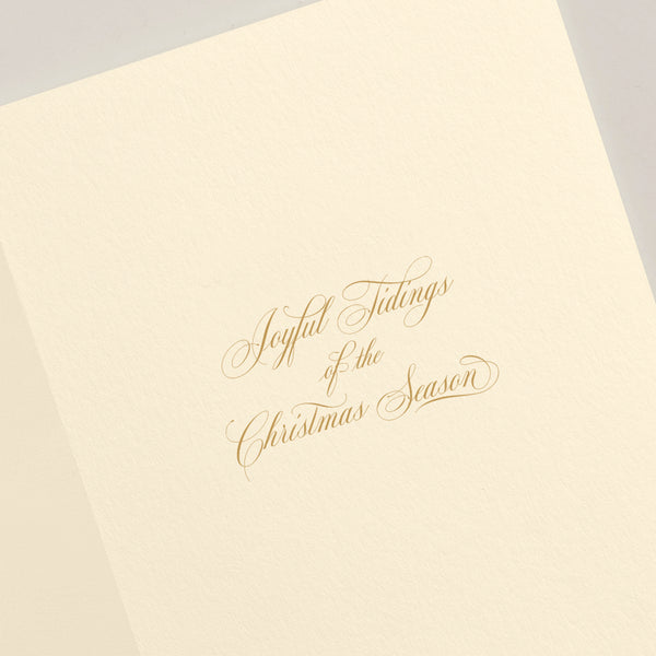 Hand Engraved Village Street Lamp Christmas Boxed Notes (Set of 10)