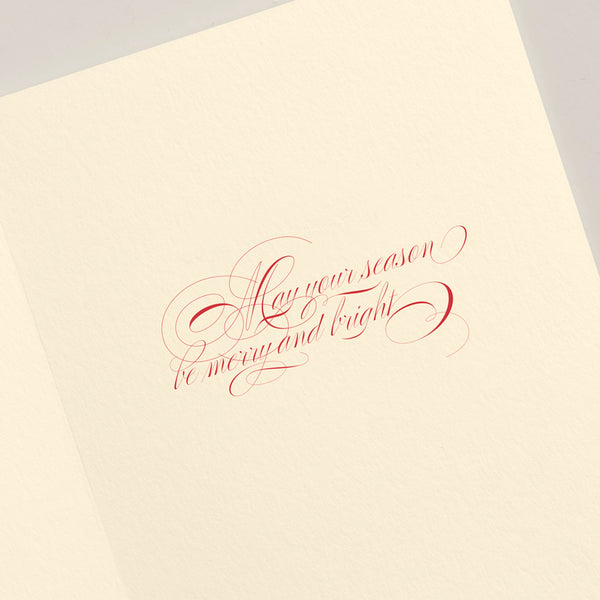 Hand Engraved Filigree Ornament Christmas Boxed Cards (Set of 10)