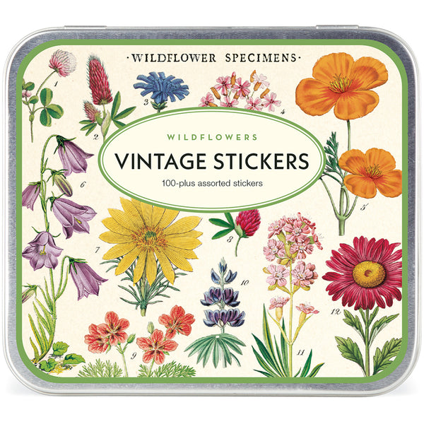 Vintage Panna Wildflowers Stickers (Set of 100)