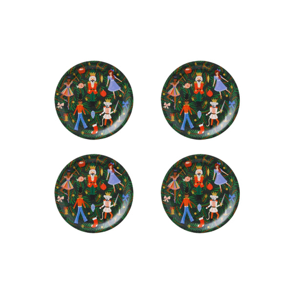 Illustrated Nutcracker Christmas Coaster Set (Set of 4)