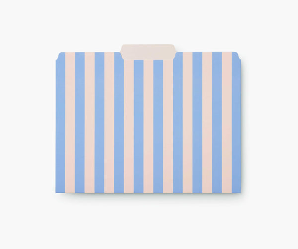 Blue Hydrangea Assorted File Folders (Set of 6)