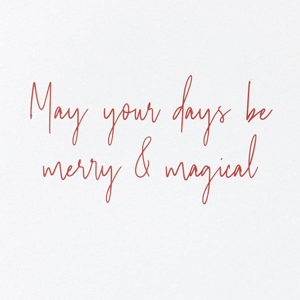 Hangable Floral Unicorn Holiday Card