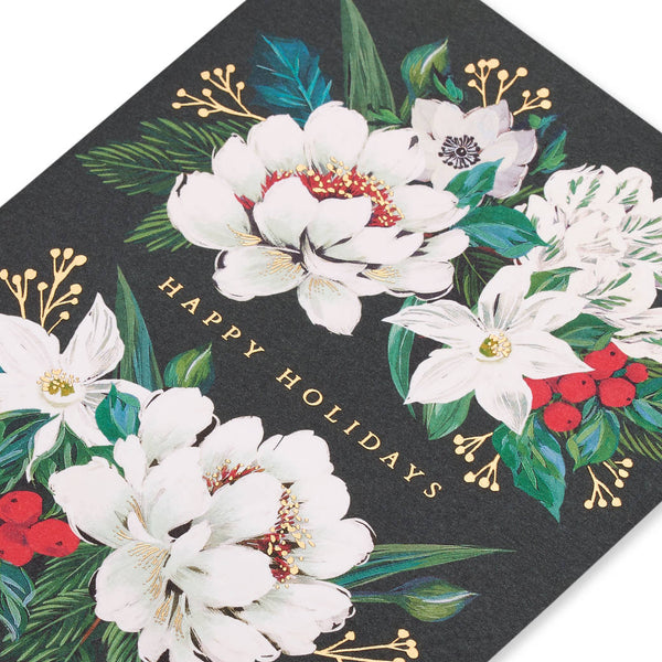 Vintage Florals Holiday Boxed Cards (Set of 14)