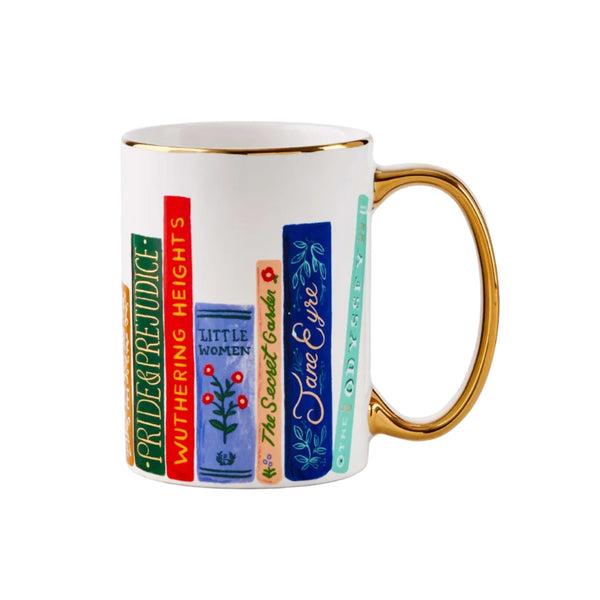 Illustrated Book Club Porcelain Mug