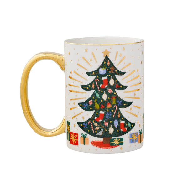 Festive Tree Christmas Porcelain Mug