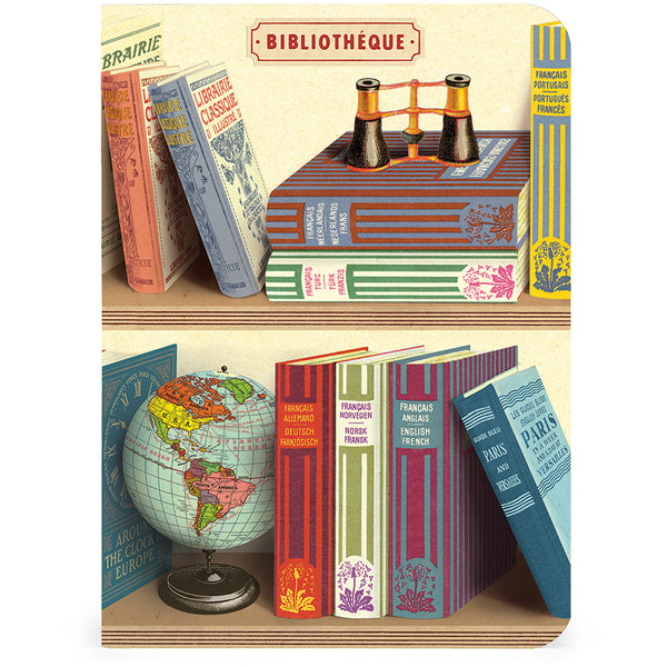 Vintage Library Books Notebook (Set of 3)