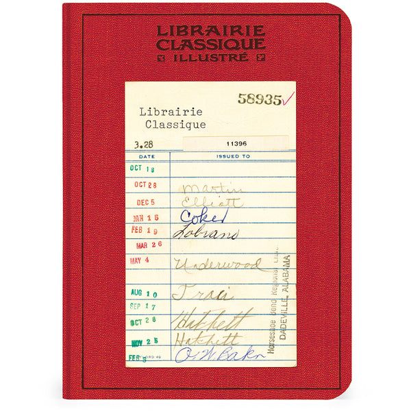 Vintage Library Books Notebook (Set of 3)