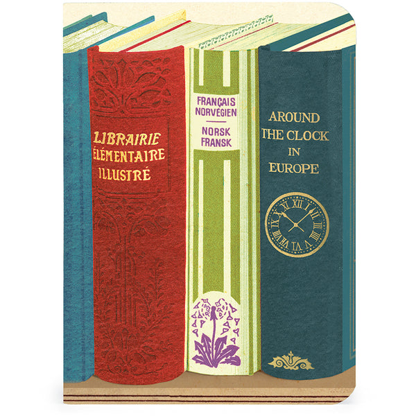 Vintage Library Books Notebook (Set of 3)