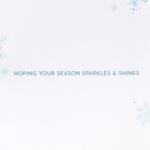 Icey Snowflake Magic Holiday Card