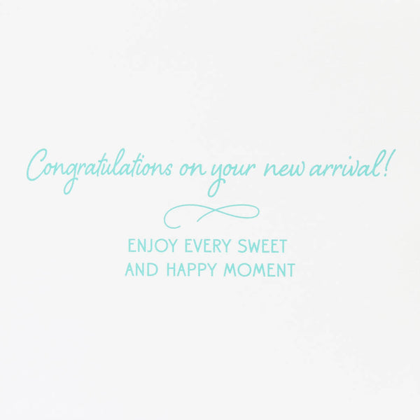 Sea Life Girl New Baby Card