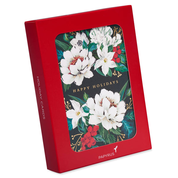 Vintage Florals Holiday Boxed Cards (Set of 14)