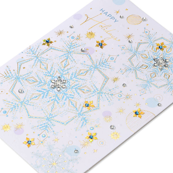 Icey Snowflake Magic Holiday Card