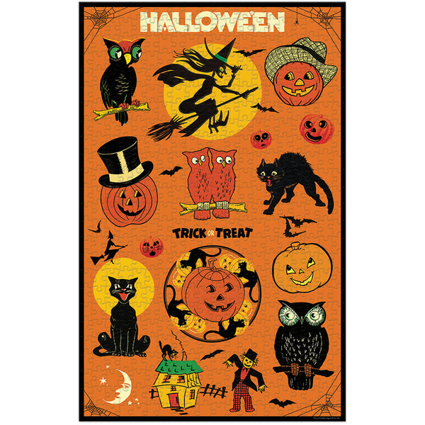 Vintage Icons Halloween Puzzle