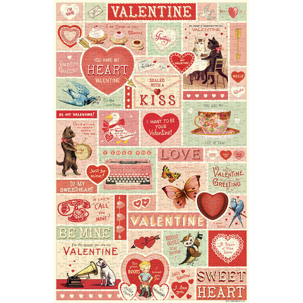 Vintage Icons Valentine's Day Puzzle (Set of 500)