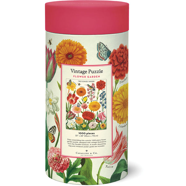 Vintage Flower Garden Puzzle Set (Set of 1000)