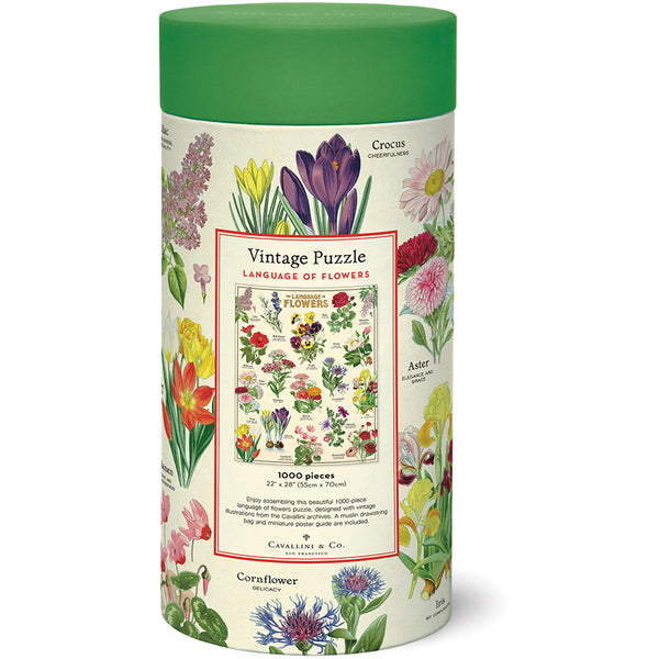 Vintage Language of Flowers Puzzle Set (Set of 1000)