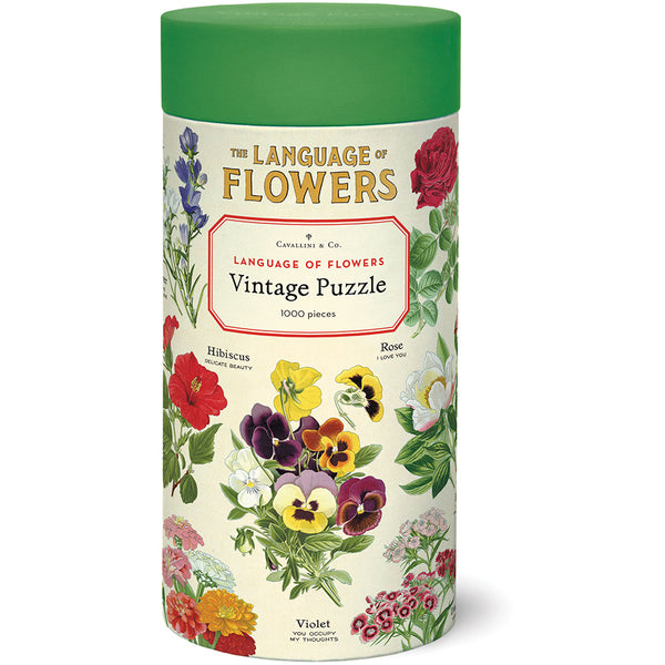 Vintage Language of Flowers Puzzle Set (Set of 1000)