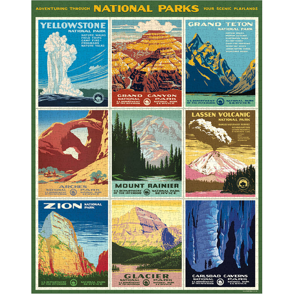 Vintage National Parks Puzzle Set (Set of 1000)