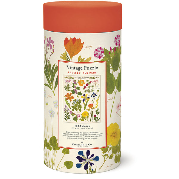 Vintage Pressed Flowers Puzzle Set (Set of 1000)