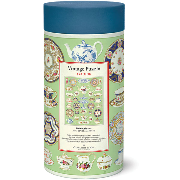 Vintage Tea Time Puzzle Set (Set of 1000)