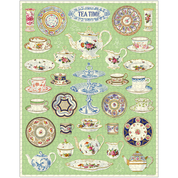 Vintage Tea Time Puzzle Set (Set of 1000)