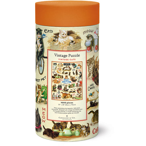 Vintage Cats Puzzle Set (Set of 1000)