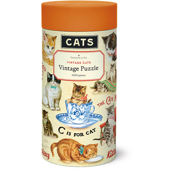Vintage Cats Puzzle Set (Set of 1000)