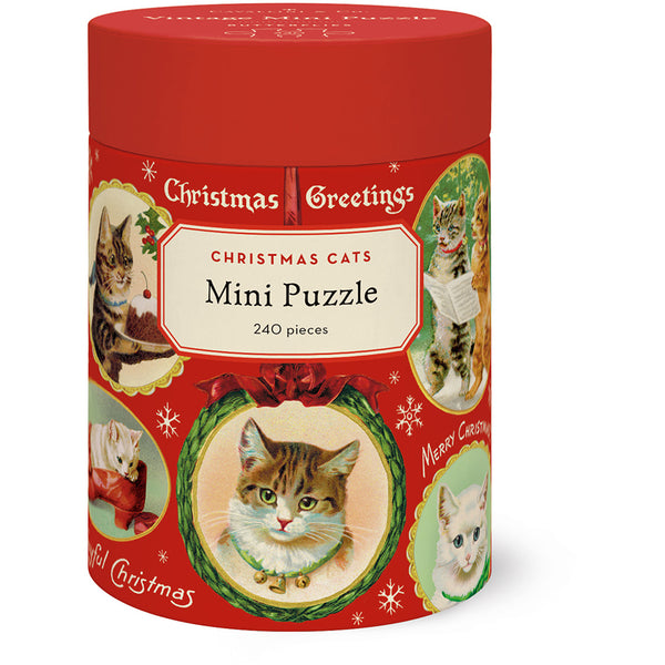 Vintage Cats Christmas Puzzle Set (Set of 240)