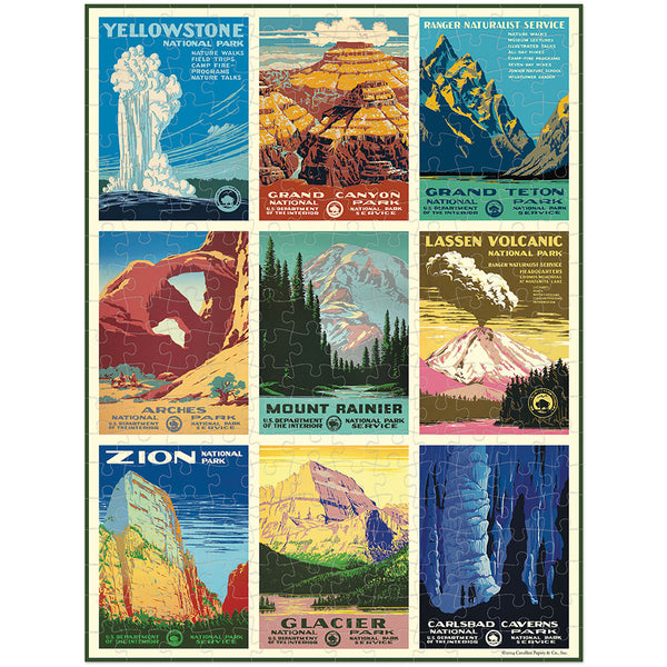 Vintage National Parks Mini Puzzle (Set of 240)