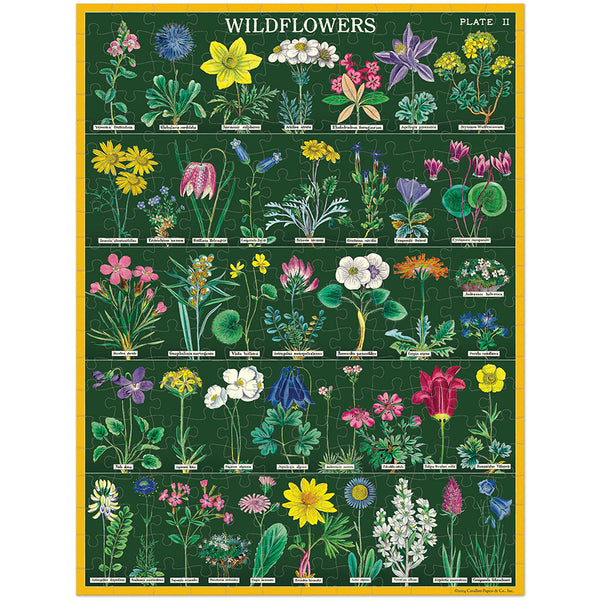 Vintage Green Wildflowers Puzzle (Set of 240)