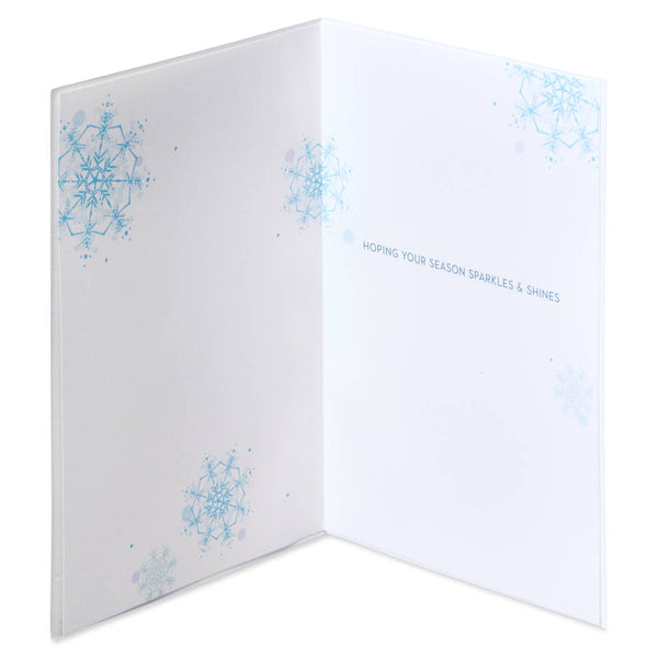 Icey Snowflake Magic Holiday Card