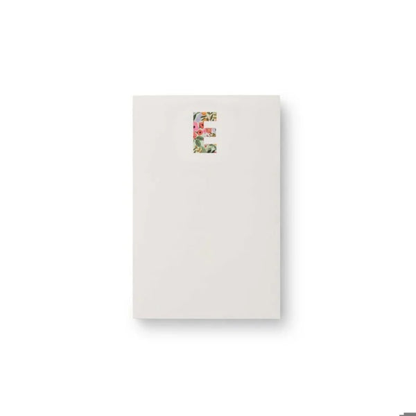 Garden Party Initial Monogram Notepad (Various Letters)