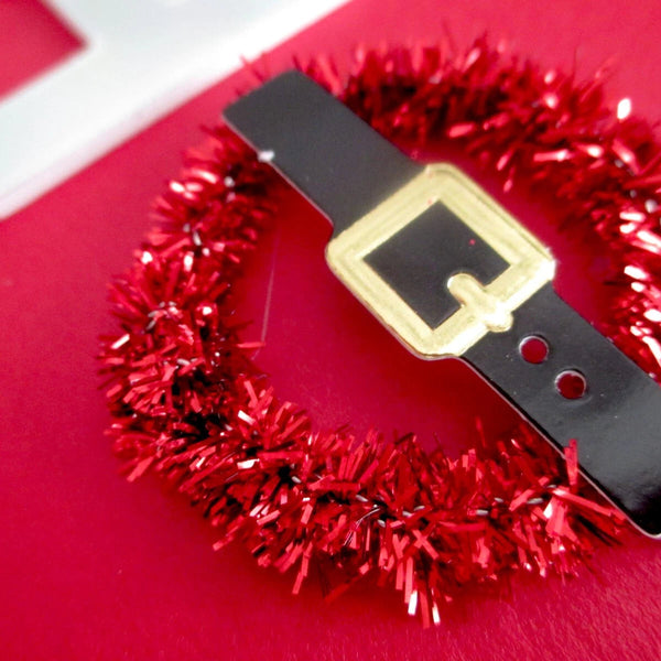 Wreaths “Ho Ho Ho” Money Enclosure Holiday Card