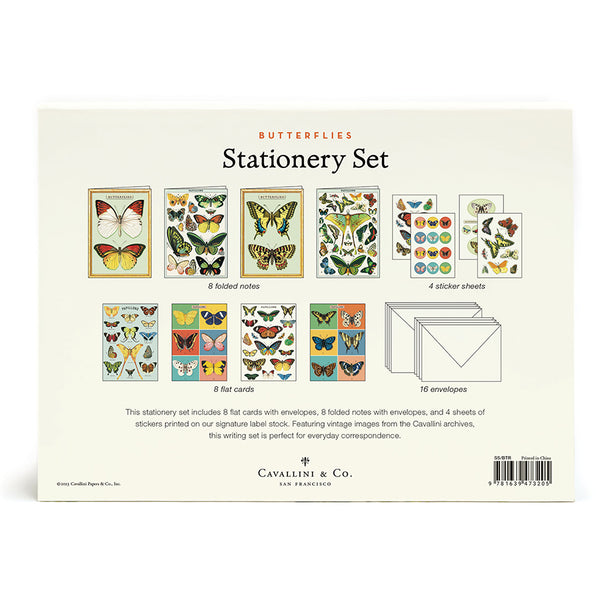 Butterflies Boxed Notes Stationery Set (Set of 16)