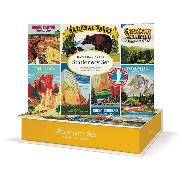 Vintage National Parks Boxed Notes Stationery Set (Set of 16)